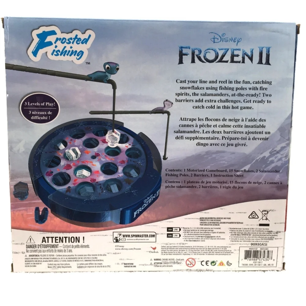Disney Frozen Rumbling Rock Game, 3D Puzzle and Frosted Fishing Game Lot of 3